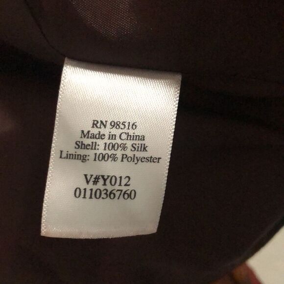 COLDWATER CREEK Size PL Open Front Floral Jacket Blazer 100% Silk Unlined - Picture 6 of 6